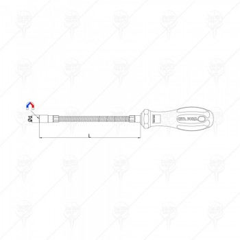 ОТВЕРТКА ГЪВКАВА 1КГ