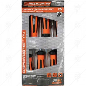 ОТВЕРТКИ УДАРНИ 6 БР. PREMIUM HD