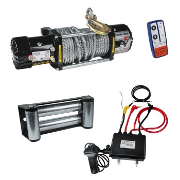 Автолебедка 12V 5443kg 12000lbs 4.5 kW Ø9.5mm 29m