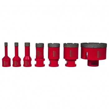 Боркорони Diamond Dry M14 Ø8-68mm AL Case Set 