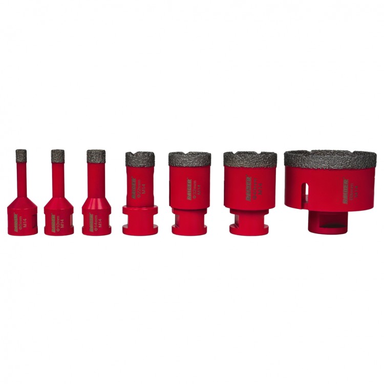 Боркорони Diamond Dry M14 Ø8-68mm AL Case Set Боркорони Diamond Dry M14 Ø8-68mm AL Case Set