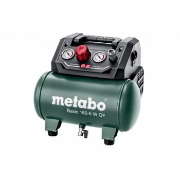 Компресор безмаслен 6 л 0.9kW METABO BASIC 160-6 W OF