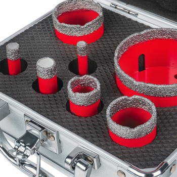 Боркорони Diamond Dry M14 Ø8-68mm AL Case Set 