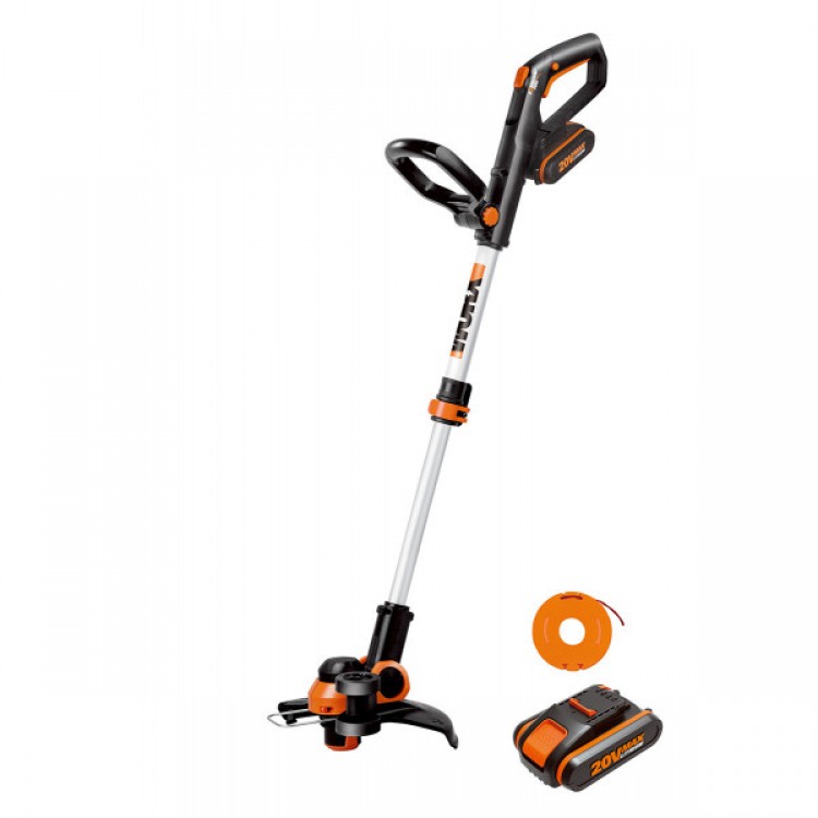 Тример акумулаторен Worx WG163E.2 Li-ion 20V/2.0Ah, 2.4кг Тример акумулаторен Worx WG163E.2 Li-ion 20V/2.0Ah, 2.4кг
