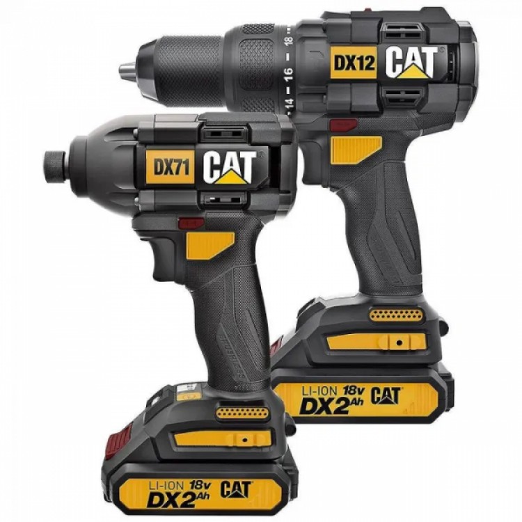 Акумулаторни Импакт и Бормашина Cat DX12K 2x18V 2Ah Акумулаторни Импакт и Бормашина Cat DX12K 2x18V 2Ah
