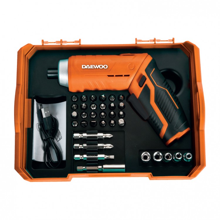 Отвертка акумулаторна Li-ion 3.7V, 33 бр. аксесоари, кутия Отвертка акумулаторна Li-ion 3.7V, 33 бр. аксесоари, кутия