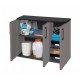 Шкаф PVC битов 102x37x84см 10кг трикрилен Шкаф PVC битов 102x37x84см 10кг трикрилен