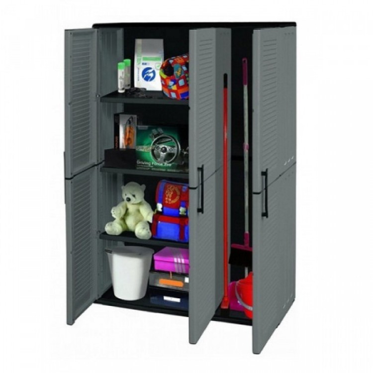 Шкаф PVC битов 102x37x163см 10кг трикрилен Шкаф PVC битов 102x37x163см 10кг трикрилен