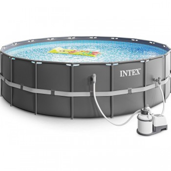 Басейн 5.49х1.32м Ултра метална рамка и пясъчна филтърна помпа