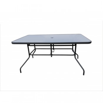 Метален Бистро Сет, 7 части, 6бр. Стол с 8см.възглавница + 1бр. Маса 150х90х70см