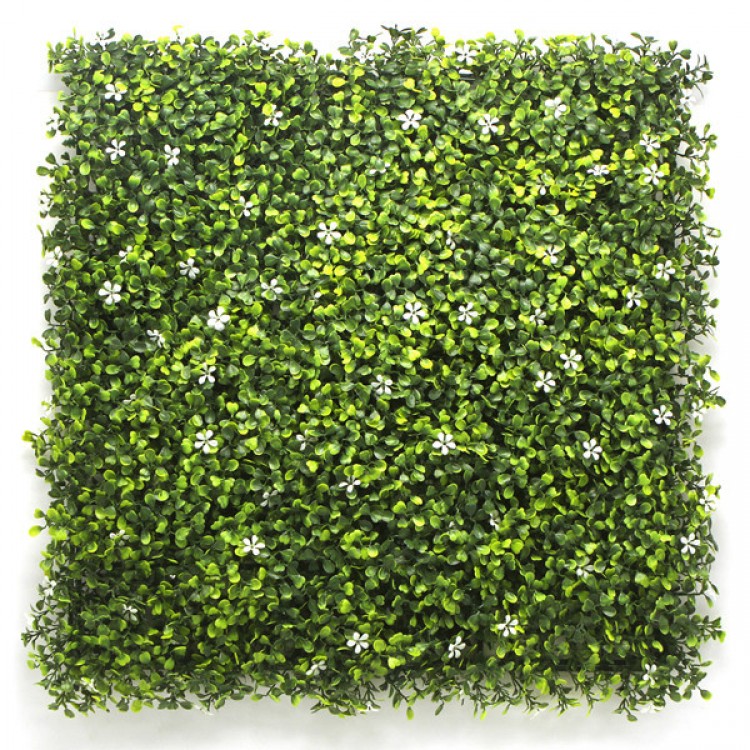 Пано 50х50см изкуствена зелена декорация Boxwood with Jasmine Пано 50х50см изкуствена зелена декорация Boxwood with Jasmine