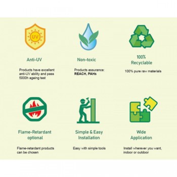 Пано 100х100см изкуствена зелена декорация Beauty Secret