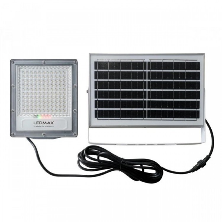LED соларен прожектор, 100W с панел 10W и дистанционно управление LED соларен прожектор, 100W с панел 10W и дистанционно управление