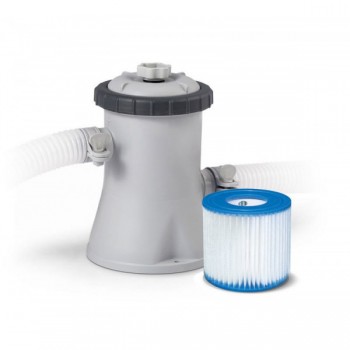 Басейн 4.57х1.22м Призма с метална рамка и филтърна помпа