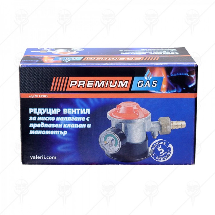 РЕДУЦИР ВЕНТИЛ ЗА НИСКО НАЛЯГАНЕ С КЛАПАН+МАНОМЕТЪР PREMIUM HD РЕДУЦИР ВЕНТИЛ ЗА НИСКО НАЛЯГАНЕ С КЛАПАН+МАНОМЕТЪР PREMIUM HD